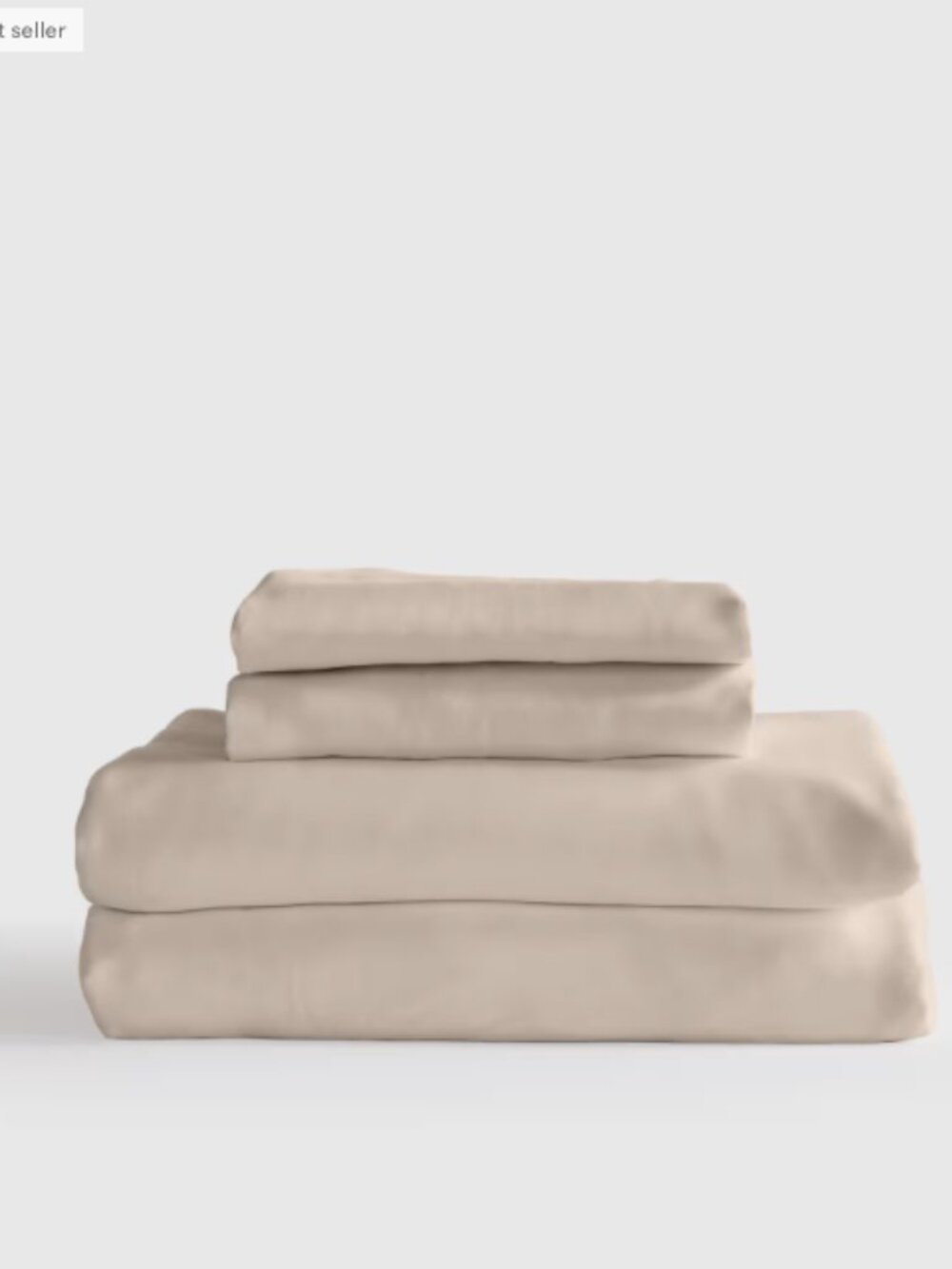 NWT! Quince Organic Bamboo Sheet Set, King, Sand